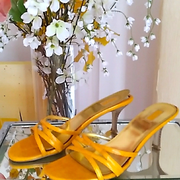 2 pr of Faux Snakeskin Sandals - Picture 1 of 5